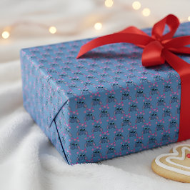 Presentpapper med Stitch-mönster