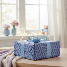 Presentpapper med Stitch-mönster