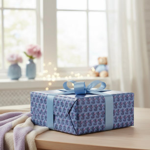 Presentpapper med Stitch-mönster