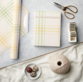 Presentpapper | Rutigt lemonpresentpapper lyxig pr