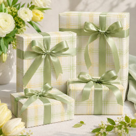 Presentpapper | Rutigt lemonpresentpapper lyxig pr