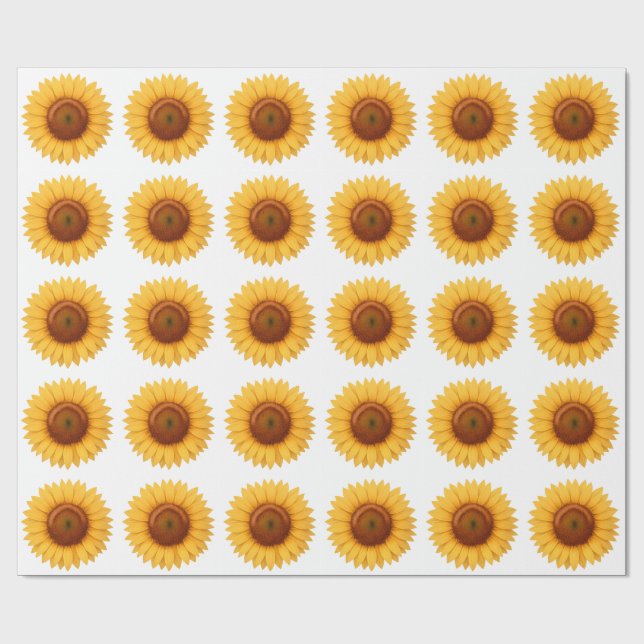 Presentpapper - Solros (Platt)