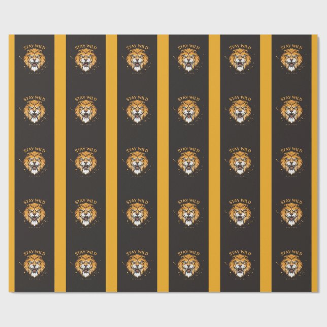 Presentpapper stay wild design  (Platt)