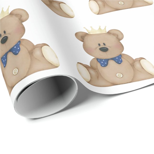 Presentpapper - Vår lille prins (Rullad Hörn)