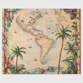 Presentpapper - Vintage Atlas Presentpapper