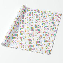 Presentpapperrulle med eget företagslogotyp USA Presentpapper