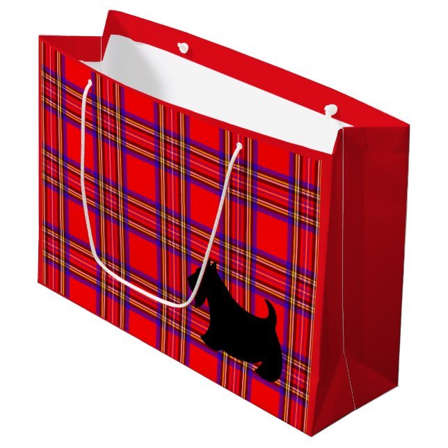 Presentpåse för Holiday Scottish Terrier (Framsidan Vinklad)