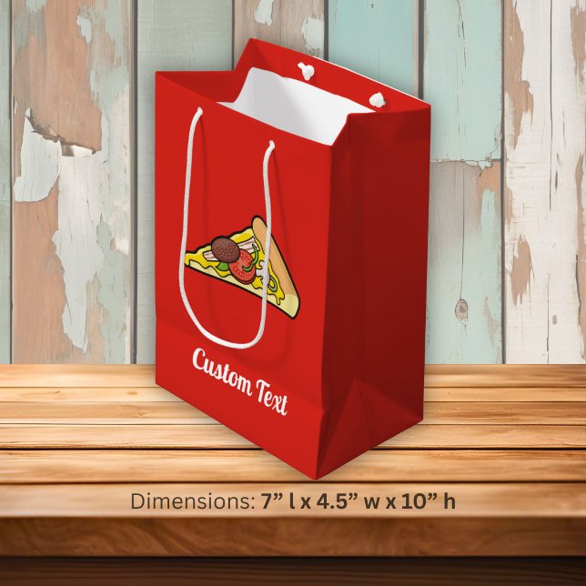Presentpåse för pizza i medium storlek (Skapare uppladdad)