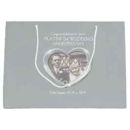 Presentpåse för Platinum bröllop-årsdagen