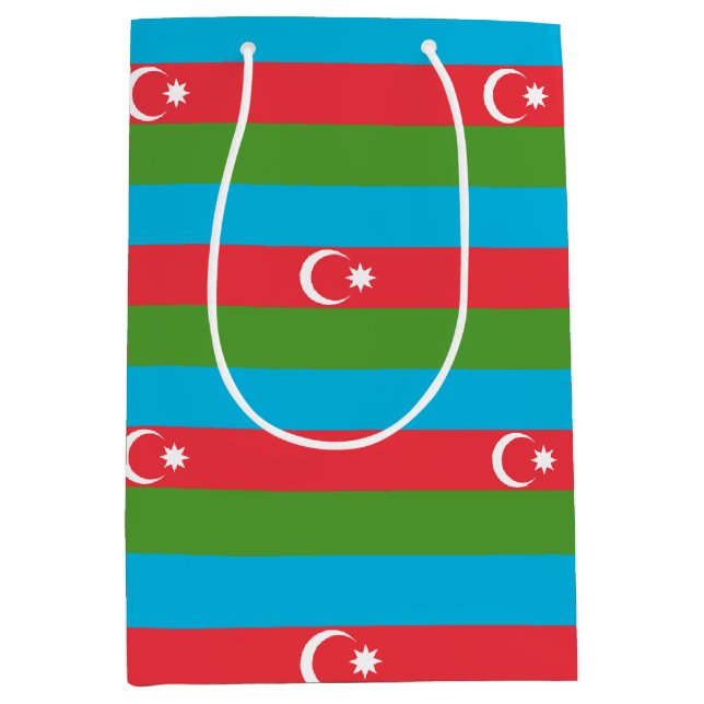 Presentpåse med Azerbajdzjans flagga (Framsidan)
