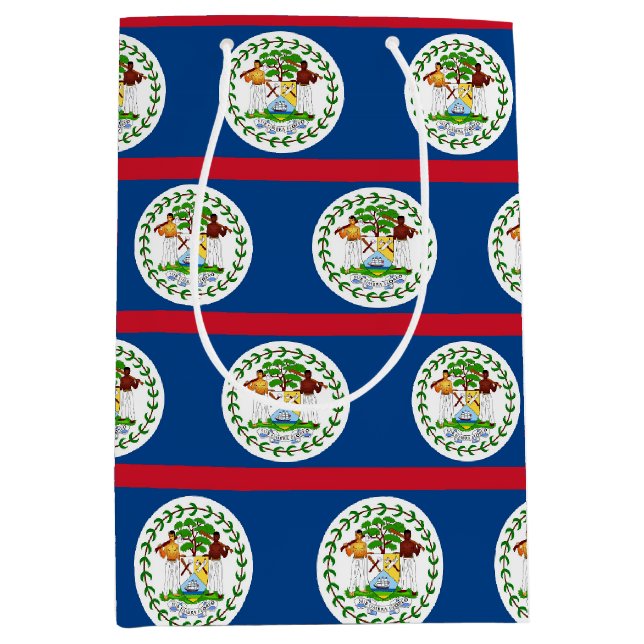 Presentpåse med Belize flagga (Framsidan)