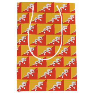 Presentpåse med Bhutans flagga