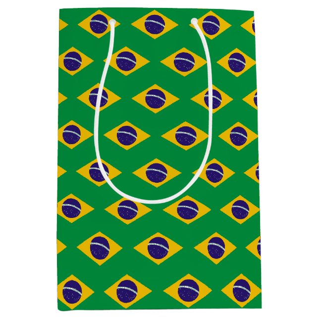 Presentpåse med Brasiliens flagga (Framsidan)