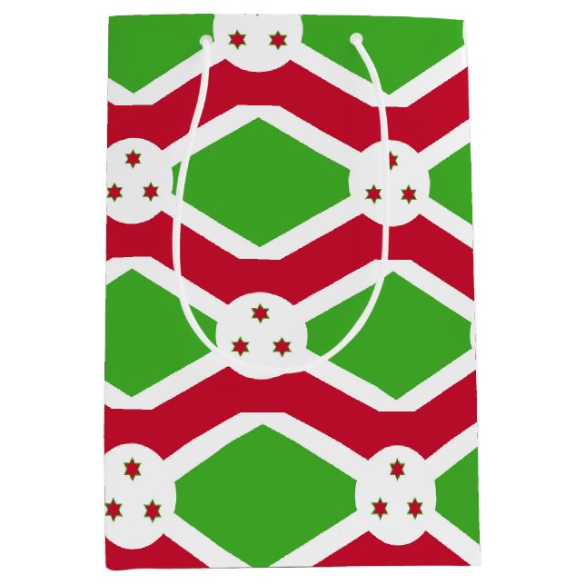 Presentpåse med Burundis flagga (Framsidan)