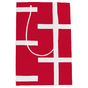 Presentpåse med Danmarks flagga
