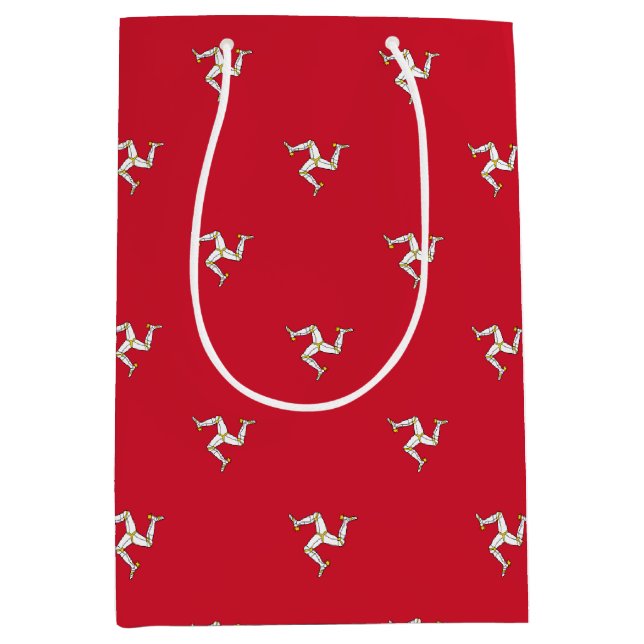 Presentpåse med Isle of Man-flagga (Framsidan)