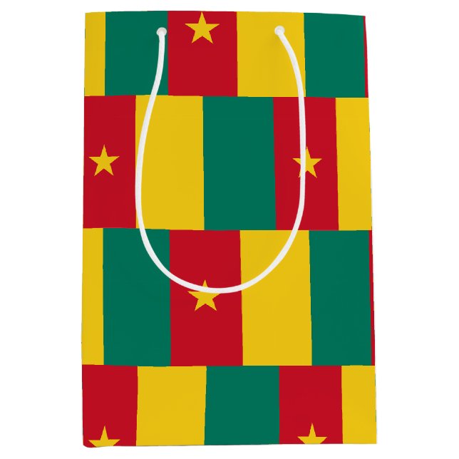 Presentpåse med Kameruns flagga (Framsidan)