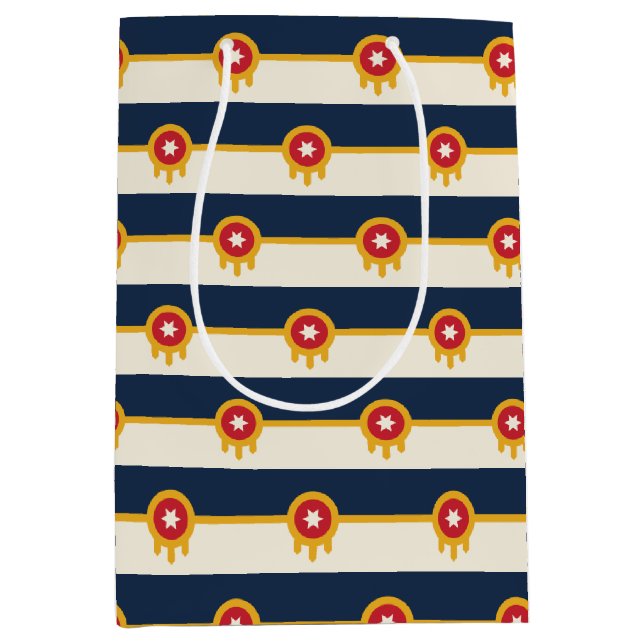 Presentpåse med Tulsa, USA:s flagga (Framsidan)