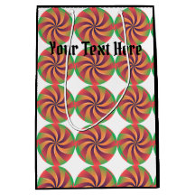 Presentpåse Medium med svart Färg Din Text Påsar