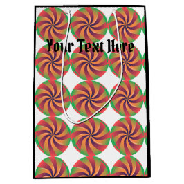 Presentpåse Medium med svart Färg Din Text Påsar