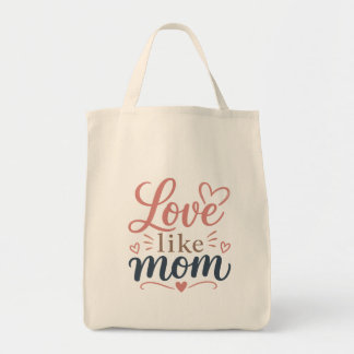 Presentpåse till mamma - kärlek som mamma - mors d tygkasse