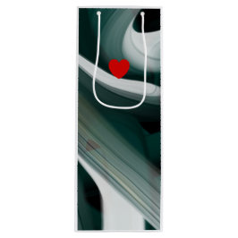 Presentpåse Trend Abstrakt Konst Svart Vitt Grönt