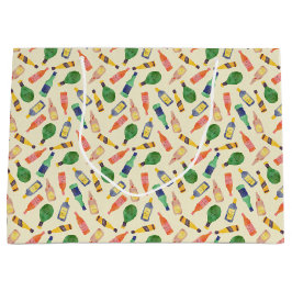 Presentsäck av vattenfärgen Liquor Flaska mönster