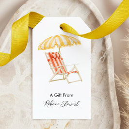 Presentstollek Strandstol En Personlig gåva Presentetikett