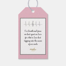 Presenttaggar med Kärlekens Ode av Poet Adiela Ako Presentetikett