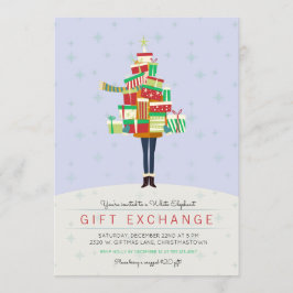 Presentutbytesvitsk julfestinbjudan inbjudningar