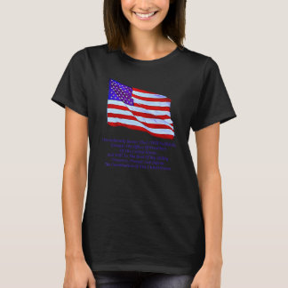 Preserve Protect And Defend Oath Us Flag Waving T Shirt