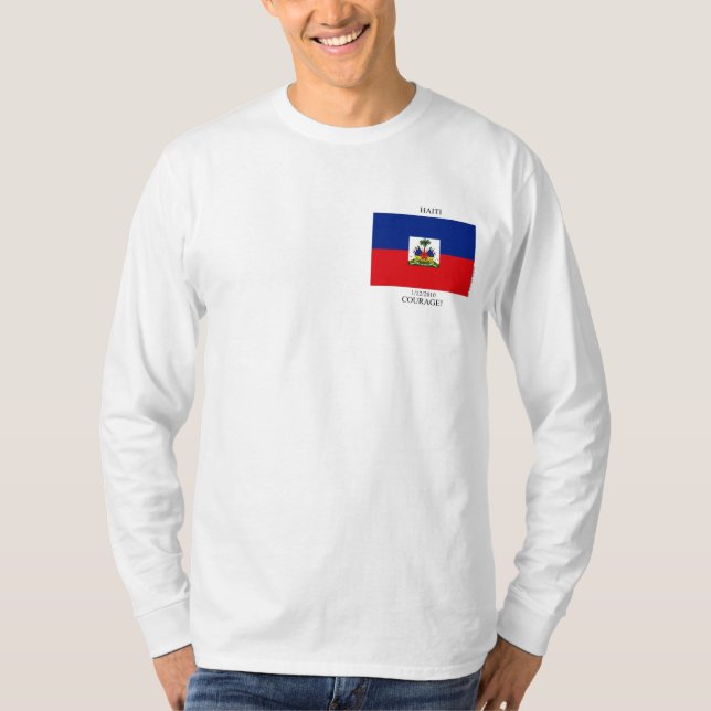 Preshrunk Haiti långärmad Tee (Framsida)
