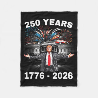 President 250-årsdag För Amerika 250 År 4e Fleecefilt