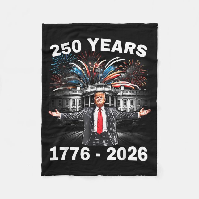 President 250-årsdag För Amerika 250 År 4e Fleecefilt (Framsidan)