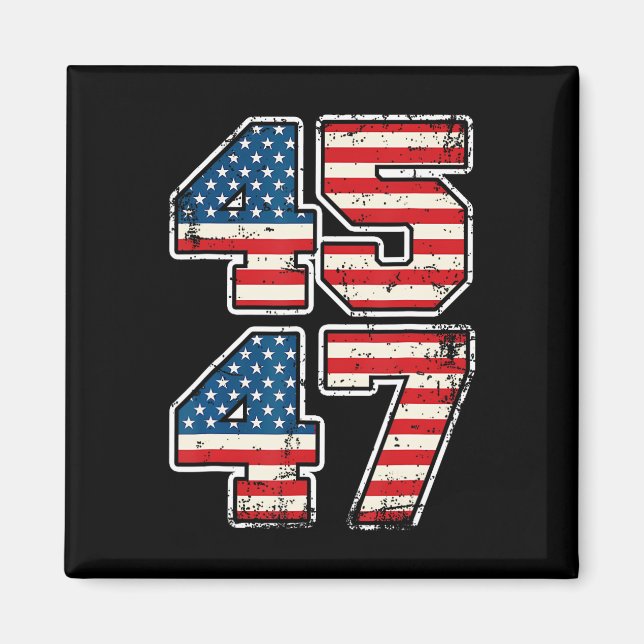 President 45 47 Donald Trump Inauguration Day 2025 Magnet (Framsidan)