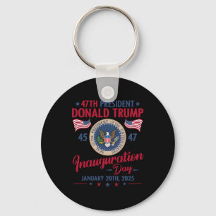 President 45 47 Donald Trump Jan 20 2025 Inaugurat Nyckelring
