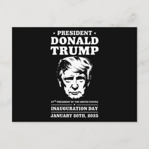 President 47 D J Trump Inauguration Day Jan 2025 Vykort