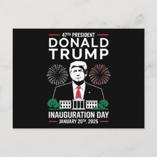 President 47 D J Trump Inauguration Day Jan 2025 Vykort