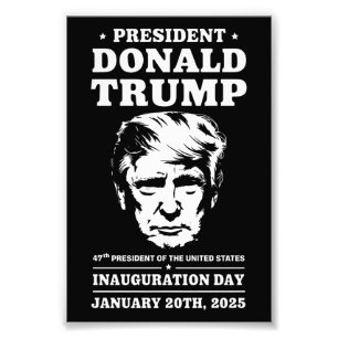 President 47 D J Trump invigning dag jan 2025 Fototryck
