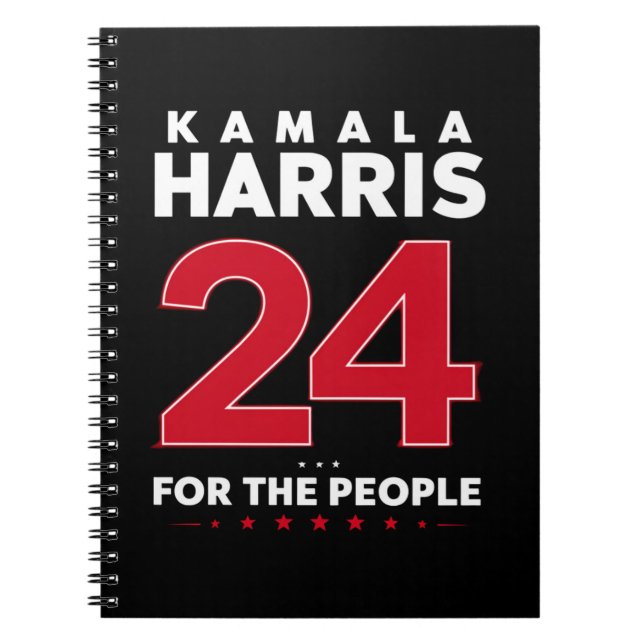 President 47 Kamala Harris 2024 Stöd Frun  Anteckningsbok (Framsidan)