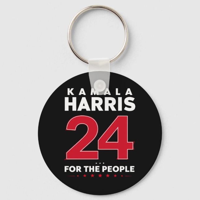 President 47 Kamala Harris 2024 Stöd Frun  Nyckelring (Framsida)