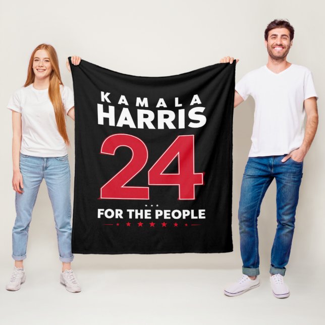 President 47 Kamala Harris 2024 Stöd Madame  Fleecefilt (På plats)