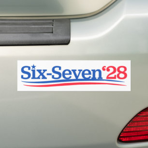 President 67 Rösta Sex-Sju 2028 Roligt Bildekal