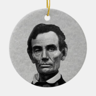 President Abe Lincoln Julgransprydnad Keramik