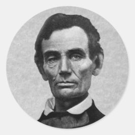 President Abe Lincoln Runt Klistermärke