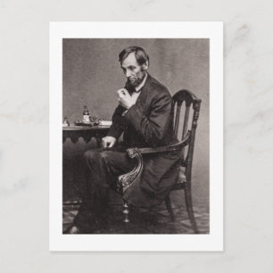 PRESIDENT ABRAHAM LINCOLN 1862 STEREOVIEW VYKORT