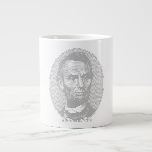 President Abraham Lincoln - 5 dollar Jumbo Mugg (Framsidan)
