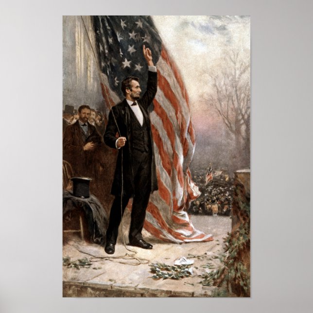 President Abraham Lincoln Ge A Tal Poster (Framsidan)