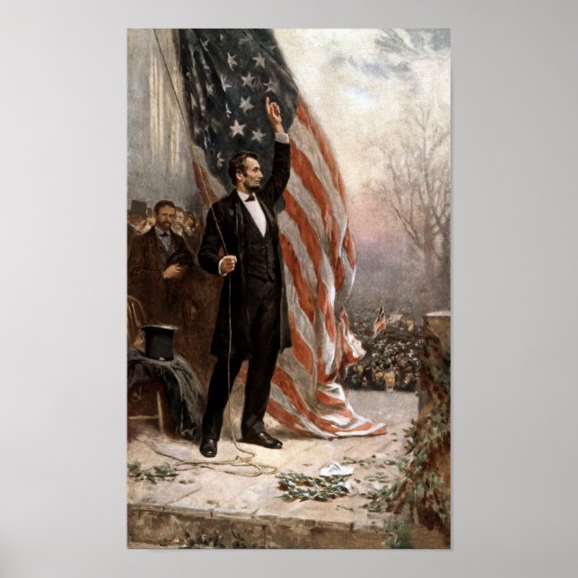President Abraham Lincoln Ge A Tal Poster (Framsidan)