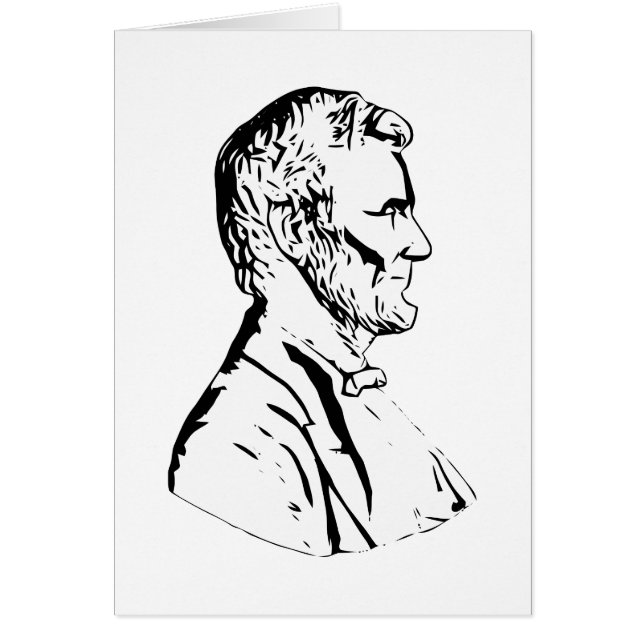President Abraham Lincoln Hälsningskort (Framsidan)